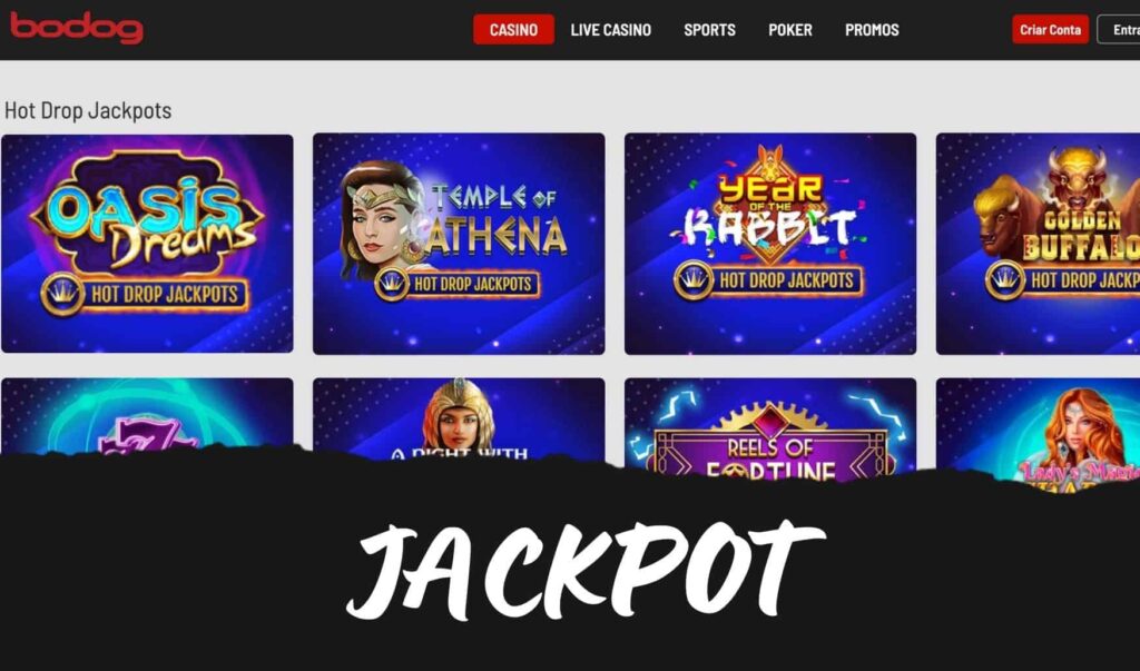 visão geral dos tipos de jackpots no cassino online Bodog Brasil